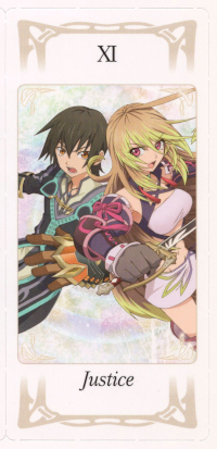 「テイルズオブエクシリア 公式設定資料集」限定特典のタロットカード